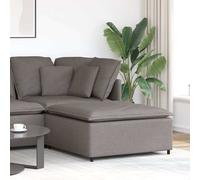 vidaXL Sofá modular con reposapiés, color topo, 100 x 100 x 48 cm