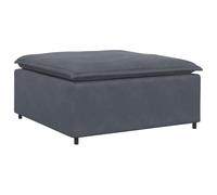 vidaXL Sofá modular con reposapiés – módulo 100x100x48 cm, gris oscuro