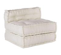 vidaXL Sofá modular crema 70x70x54 tela