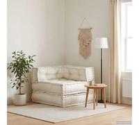 vidaXL Sofá modular crema 70x70x54 tela
