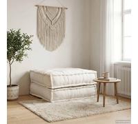 vidaXL Sofá modular de tela color crema 70x70x36