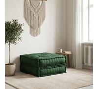 vidaXL Sofá modular de tela verde 70x70x36 cm