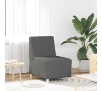 vidaXL Sofá modular sin brazos gris oscuro 55 cm Tela