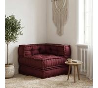 vidaXL Sofá modular tela granate 70x70x54 cm