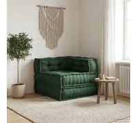 vidaXL Sofá modular tela verde 70x70x54