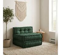 vidaXL Sofá modular tela verde 70x70x54