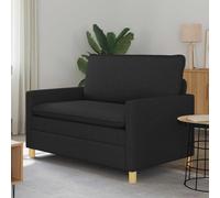vidaXL Sofá 126 x 81 x 87,5 cm Multicolor Negro