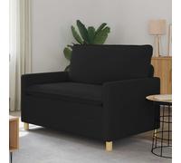 vidaXL Sofá Negro 126 x 81 x 87,5 cm Tela