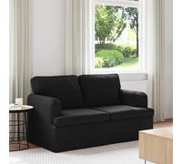 vidaXL Sofá Negro 144 x 80 x 85 cm tela