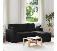 vidaXL Sofá Negro 178 x 134 x 80 cm Terciopelo