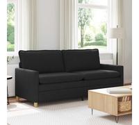 vidaXL Sofá Negro 196 x 81 x 87,5 cm Tela