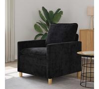 vidaXL Sofá Negro 76 x 81 x 87,5 cm Poliéster