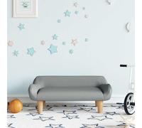 vidaXL Sofá para niños de tela gris claro 70x40x24 cm