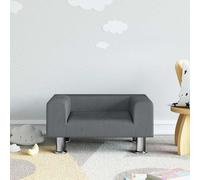 vidaXL Sofá para niños de terciopelo gris oscuro 50x40x26,5 cm