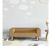 vidaXL Sofá para niños de terciopelo marrón 70x45x26,5 cm