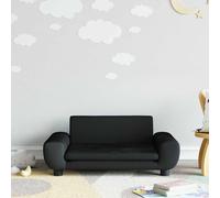 vidaXL Sofá para niños de terciopelo negro 70x45x33 cm