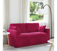 vidaXL Sofá Rojo vino 158 x 78 x 80 cm Terciopelo