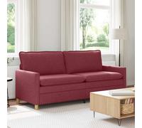 vidaXL Sofá Rojo vino 196 x 81 x 87,5 cm Tela