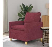 vidaXL Sofá Rojo vino 76 x 81 x 87,5 cm Tela