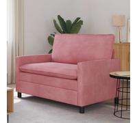 vidaXL Sofá Rosa 126 x 81 x 87,5 cm Terciopelo