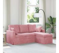 vidaXL Sofá Rosa 178 x 134 x 80 cm Terciopelo