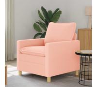 vidaXL Sofá 76 x 81 x 87,5 cm Tela Multicolor Rosa