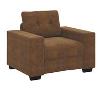 vidaXL Sofá Silla marrón de, con Brazos acolchonados y un Marco de Madera Resistente Sala de Estar, para Leer o como Mueble de Moda. Un sofá Moderno y Rectangular Que le dará un to