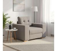 vidaXL Sofá Sillón Color Topo 100x78x80 cm Tela
