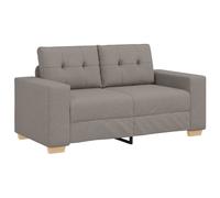 vidaXL Sofá de dos plazas 160x77x82 cm tapizado en tela color topo