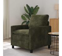 vidaXL Sofá Verde 76 x 81 x 87,5 cm Poliéster