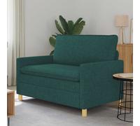 vidaXL Sofá Verde oscuro 126 x 81 x 87,5 cm Tela