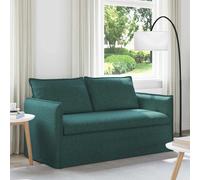 vidaXL Sofá Verde oscuro 156 x 82 x 85 cm tela