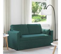 vidaXL Sofá Verde oscuro 158 x 78 x 80 cm tela