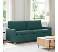 vidaXL Sofá Verde oscuro 196 x 81 x 87,5 cm Tela