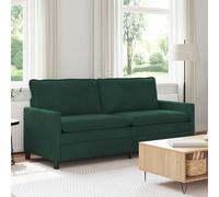 vidaXL Sofá Verde oscuro 196 x 81 x 87,5 cm Terciopelo