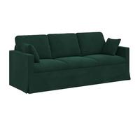 vidaXL Sofá Modular Moderno Terciopelo Verde Oscuro 198 x 78 x 80 cm, ergonómico