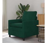 vidaXL Sofá Verde oscuro 76 x 81 x 87,5 cm Terciopelo