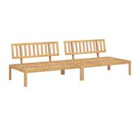vidaXL Sofás centrales palets de jardín 2 uds madera maciza de acacia