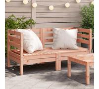 vidaXL Sofás de esquina de jardín 2 uds madera maciza Douglas