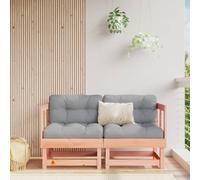 vidaXL Sofás de esquina de jardín 2 uds madera maciza Douglas