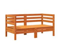 Vidaxl Sofá de Esquina de Jardín de Madera Maciza Douglas Marrón Cera Wax brown