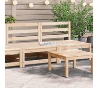 vidaXL Sofás de jardín sin reposabrazos 2 uds madera pino 70x70x67 cm
