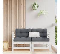 Vidaxl Sofás Esquineros con Cojines 2 Uds Madera Maciza de Pino Pino Natural White pine