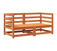Vidaxl Sofás Esquineros Jardín 2 Uds Madera Pino Impregnada Pino Natural Pine brown
