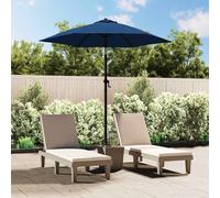 vidaXL Sombrilla de aluminio Parasol para jardín 200x224 cm Azul