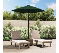 vidaXL Sombrilla de aluminio verde 200x224 cm