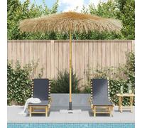 vidaXL Sombrilla de bambú con tejado de hojas de plátano Dimensiones 210 cm, 270 cm,