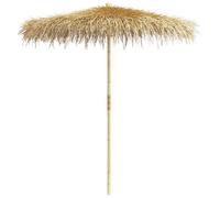 vidaXL Sombrilla de bambú con tejado de hojas de plátano Dimensiones 210 cm, 270 cm,
