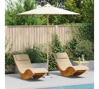 vidaXL Sombrilla de jardín Ø 240 x 260 cm Bambú Redondo Blanco Crema