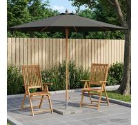 vidaXL Sombrilla de jardín Ø 300 x 248 cm Madera de Eucalipto Maciza